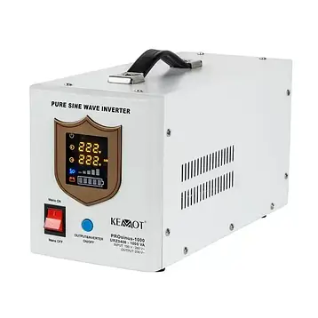 Гібридний ДБЖ/Інвертор Kemot URZ3406 PROsinus-1000 12V 230V 1000VA/700W, фото 1