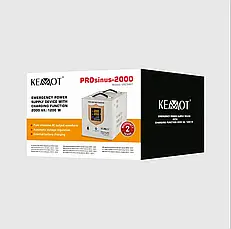 Гібридний ДБЖ/Інвертор Kemot URZ3407 PROsinus-2000 12V 230V 2000VA/1200W, фото 5