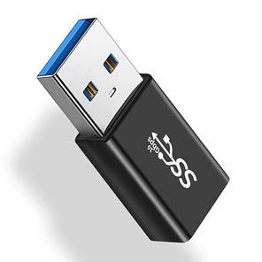 Перехідник адаптер Alitek USB 3.0 Female — USB 3.0 Male (метал), фото 3