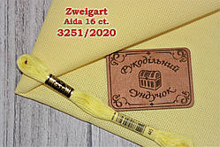 Zweigart Aida 16 ct. 3251/2020 Pale Lemon (блідо-лимонна) 50*55 см