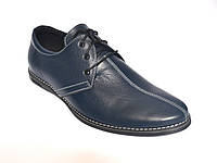 Обувь больших размеров мужские кожаные синие туфли Rosso Avangard Carlo BS Attraente Ocean depth 47