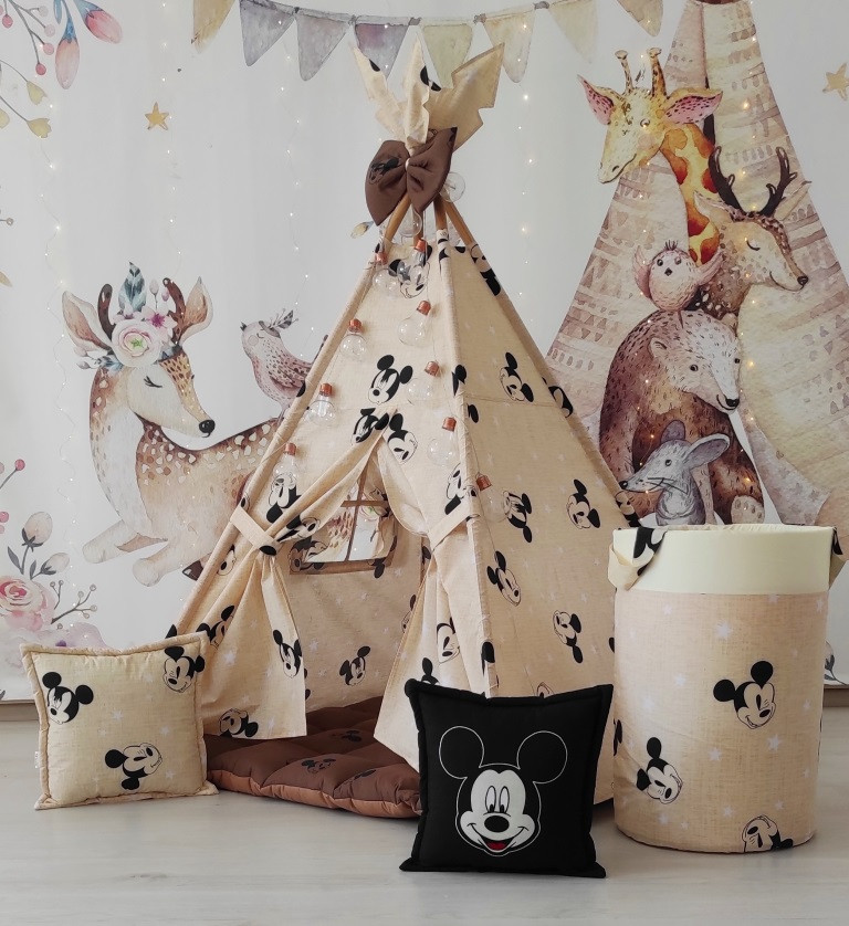 Вігвам Mickey house БОН БОН + кошик для іграшок Повний комплект !
