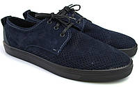 Кроссовки слипоны летние мужская обувь больших размеров Rosso Avangard Slip-On Blu NUB Perf синие
