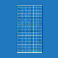 Сітка торгова в рамці 75х200 см, осередок 50 мм, профіль 20 мм