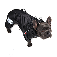 Одежда для собак дождевик комбинезон HUNTER FRB для французских бульдогов и мопсов, без подкладки M