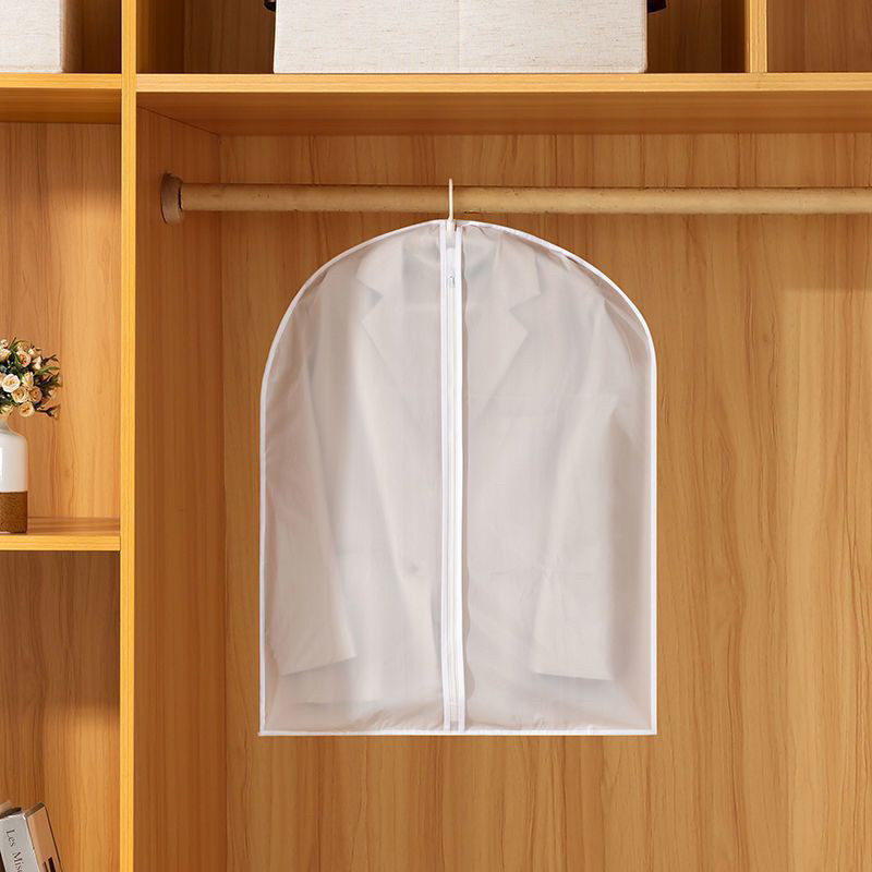 Захисний чохол для одягу 80*60 см на блискавці (білий)