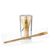 Комплект - Вінчик для Матча (Часен - Бамбук - 48 ворсинок) + Ложечка для матча (Часяку, Бамбук)