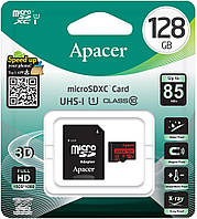 Карта памяти Apacer microSDXC 128GB UHS-I U1 Class 10 + Adapter (AP128GMCSX10U5-R)