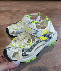 STTOPA Розміри 32,34,35. Босоніжки дитячі для дівчинки та хлопчика білі