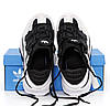 Зимові чоловічі жіночі кросівки Adidas Niteball Winter Fur Black White з хутром взуття зима Адідас Найтбол чорно-білі, фото 7