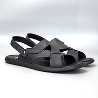 Кожаные сандалии босоножки мужская обувь больших размеров Rosso Avangard BS Sandals Bertal Black Crazy 30.5,