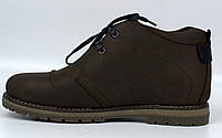 Полуботинки зимние кожаные коричневые мужская обувь больших размеров Rosso Avangard Winterking Brown BS