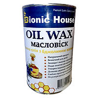 Масло-воск для дерева Bionic-House "Oil Wax", льняное масло с воском Bionic House (Бионик Хаус) 1л Тик