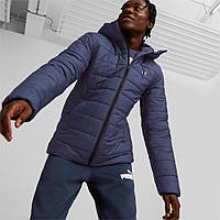 Куртка спортивна чоловіча Puma Essentials Padded Jacke 848938 06 (синій, зима, термо, з капюшоном, бренд пума)