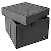 Коробка ORGANIZE для зберігання речей L з кришкою - 30x30x20 см (сірий), фото 4