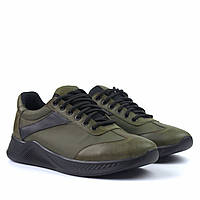Летние хаки зеленые легкие кроссовки кордура кожа мужская обувь больших размеров Rosso Avangard DolGa Khaki BS