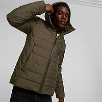 Куртка спортивна чоловіча Puma Essentials Padded 848938 62 (оливковий, зима, термо, з капюшоном, бренд пума)
