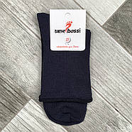 Шкарпетки чоловічі демісезонні бавовна без гумки ВженеBOSSі, розмір 29 (43-44), темно-сірі, 011094, фото 2