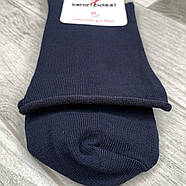 Шкарпетки чоловічі демісезонні бавовна без гумки ВженеBOSSі, розмір 29 (43-44), темно-сині, 011098, фото 3