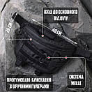 Велика сумка бананка ТИТАН чорна на пояс на плече Т, фото 2