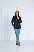Сорочка жіноча "532". Розміри 44,46,48. Колір чорний, фото 2