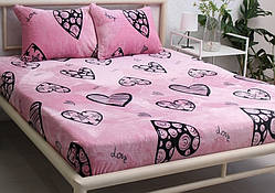 Плюшеве простирадло на резинці 180х200х20, тепле, Велсофт ТМ TAG ALM1921