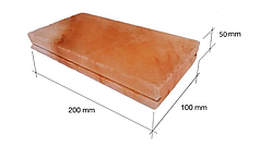 Гімалайська рожева сіль - плитка 20х10х5 (з пропилом, прорізом під профіль)
