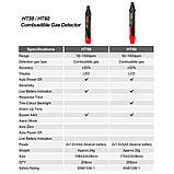 Детектор горючих газів HABOTEST HT60 портативний зумер, lsd дисплей, зумер, фото 6