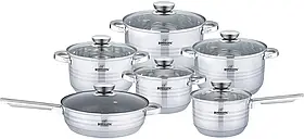 Набір кухонного посуду 12 предметів Bohmann BH 1241-12 — MegaLavka