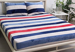 Плюшеве простирадло на резинці 180х200х20, тепле, Велсофт ТМ TAG ALM1923