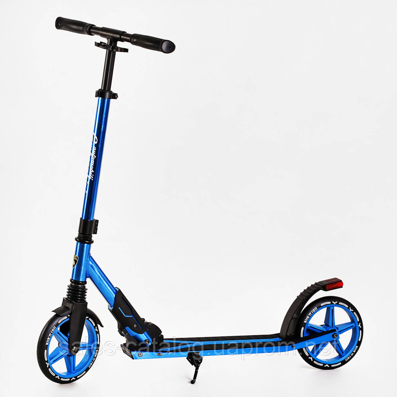 Двоколісний самокат Best Scooter Lamborghini колеса PU 1 амортизатор 100 кг Blue (115955) SC, код: 7541789