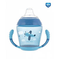 Кружка непроливайка с мягким силиконовым носиком Canpol babies 230 мл Toys - синяя 56/502_blu