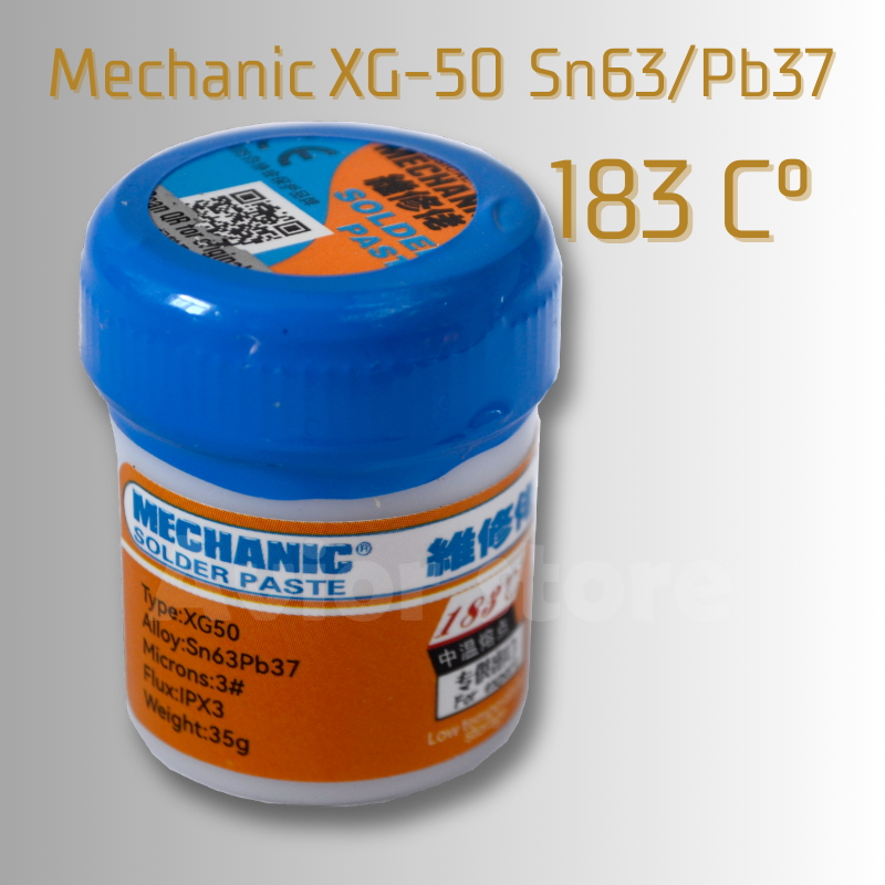 Купить Паяльная паста MECHANIC XG-50, флюс для пайки SMD BGA, 35г с ...