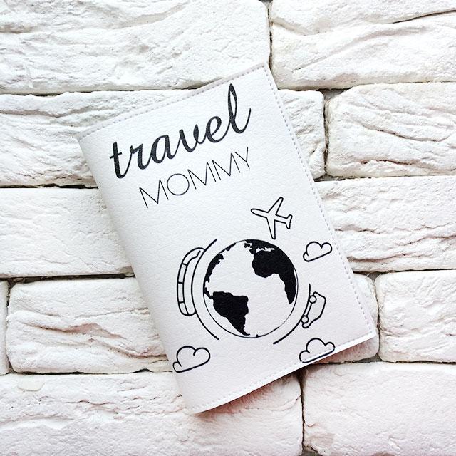 Обкладинка на паспорт Travel mommy