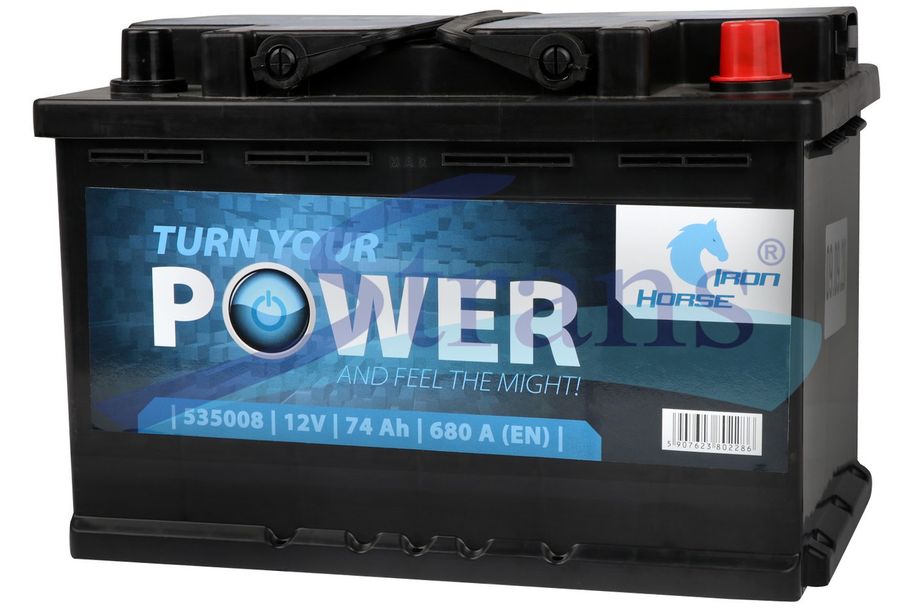 Акумулятор 12v 74ah 680a R+ En 276*175*190мм