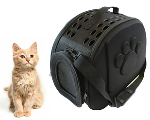 Переноска сумка транспортер для собак/шок L чорний AG644I ± 6 кг. в наявності АКЦІЯ!