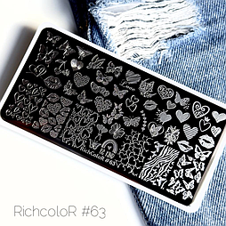 Пластина для стемпінгу RR-63 на пластиковій основі