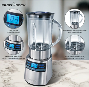 Міксер універсальний ProfiCook неіржавка сталь PC-UM 1006 ( 1200 Вт у наявності