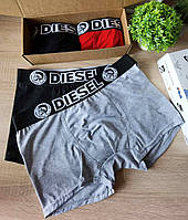 Комплект трусов Diesel, подарочный набор боксеров Дизель в коробке на 2-5 штук, трусы для настоящих мужчин 2, в подарочной коробке, 3XL