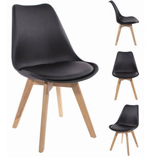 Стільці кухонні скандинавські ATTE Black