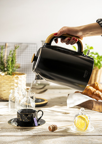 Електричний чайник Camry металевий 1,7 л STRIX чорний CR 1342, фото 1