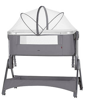 Приставне ліжечко для новонароджених CARRELLO Aria CRL-15501 Cloud Grey Сіра