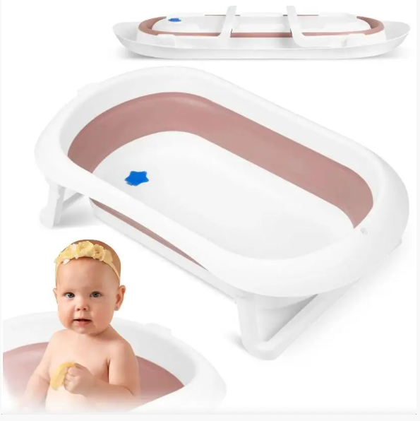 Ванночка дитяча Ricokids біло-рожева 728100 для купання дітей