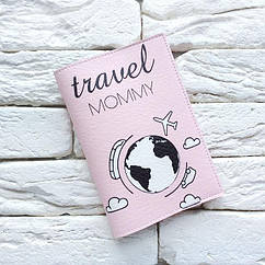 Обкладинка для паспорта Travel mommy 3 (рожевий)