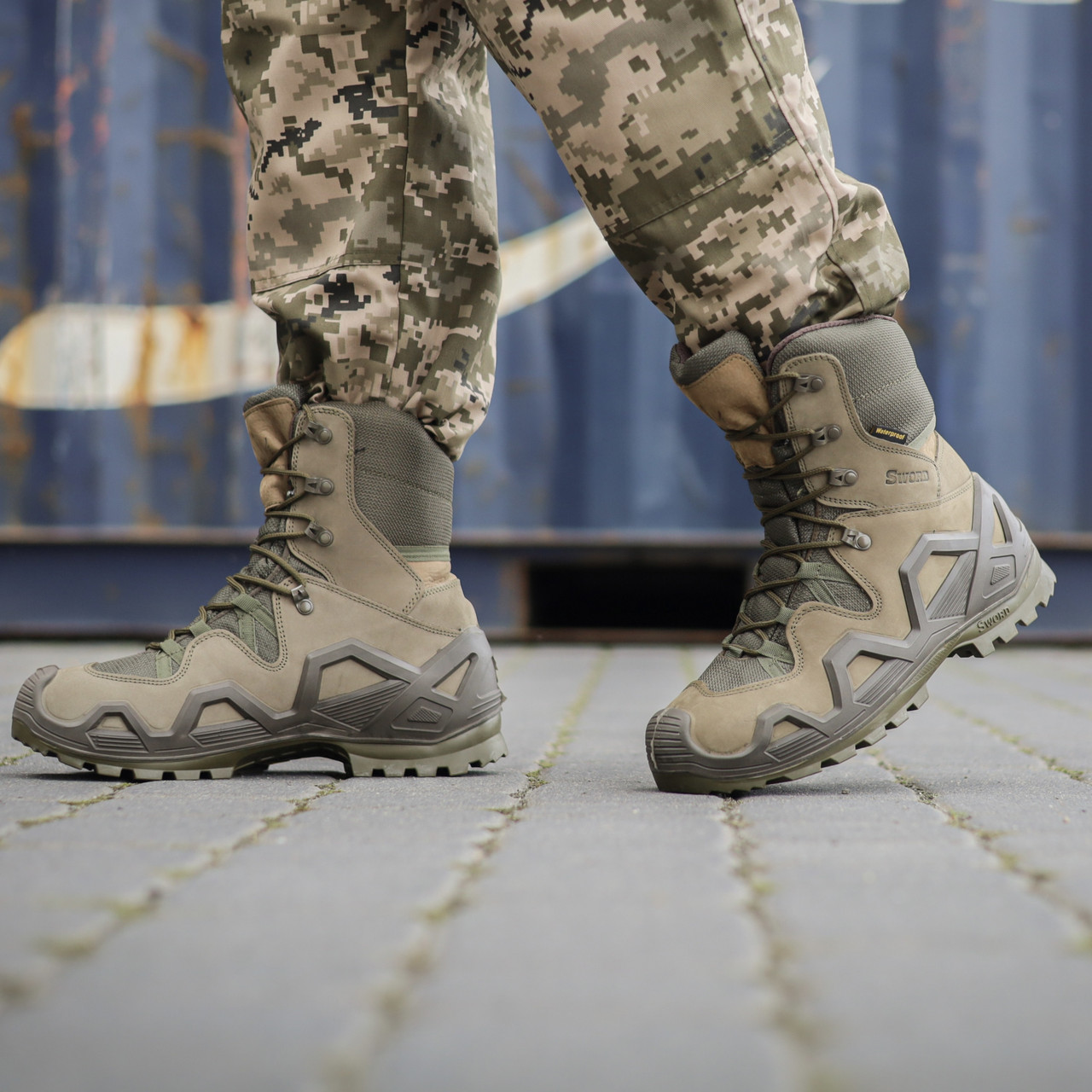 Берці тактичні демісезон Single Sword завищені Haki, фото 1