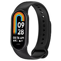 Ремешок для фитнес браслета Xiaomi Mi Band 8,9,10 черный