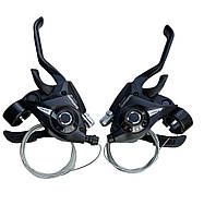 Моноблоки монетки під Shimano 3+7 швидкостей ST-EF51 - 3/7 (комплект)