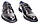 Розміри 40, 42, 43, 44, 45  Шкіряні класичні чоловічі туфлі, повнорозмірні, чорні  Dual 8749, фото 4