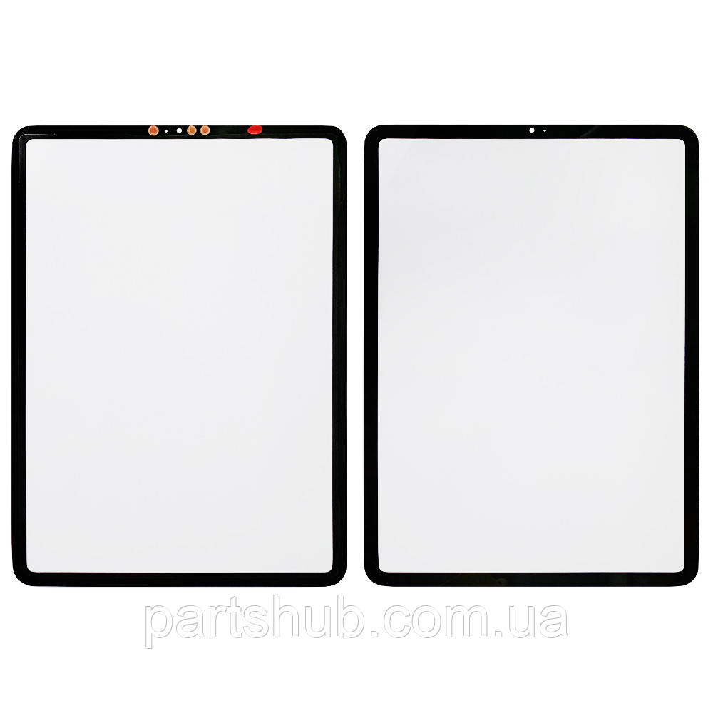 Скло дисплея Apple iPad Pro 11" 2018, iPad Pro 11" 2020 чорне OCA Pro з плівкою, фото 1