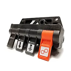 Свіч 4 кнопки (2 отвори) пневматичний вимикач